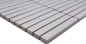 Preview: Mosaique Rectangle uni blanc mat Ceramique aspect bambou