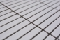 Preview: Mosaique Rectangle uni blanc mat Ceramique aspect bambou