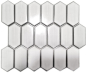 Preview: Mosaico Hexagon CG CH471 blanco roto
