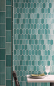Preview: Mosaikfliese Hexagon CG CH475 - türkis grün pastell - 1 Mosaikmatte