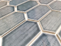 Preview: Mosaikfliese Hexagon CG CH479 - Anthrazit  schwarz grau - 1 Mosaikmatte