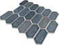 Preview: Mosaikfliese Hexagon CG CH479 - Anthrazit  schwarz grau - 1 Mosaikmatte