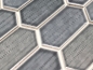 Mobile Preview: Mosaikfliese Keramik Mosaik Hexagonal schwarz anthrazit glänzend - 11J-479