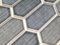 Preview: Mosaikfliese Hexagon CG CH479 - Anthrazit  schwarz grau - 1 Mosaikmatte