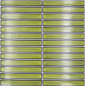 Preview: Mosaikfliese Stäbchen CG CS 16 - Grün Chartreuse Punkte - 1 Mosaikmatte