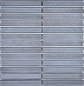 Preview: Mosaic stave look ceramic gray shiny - 10 mosaic sheets