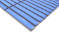 Preview: Mosaikfliese Stäbchen CG CS 46 blau - 1 Mosaikmatte