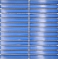 Preview: Mosaik Staebchenoptik Keramik blau glaenzend - 10 Mosaikblaetter