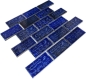 Preview: Mosaico Brick blu lucido Ceramica aspetto composito blu lucido