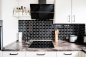 Preview: Mosaico Metro uni negro ceramica metro look brillante