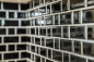 Preview: Mosaico metro uni negro mezcla ceramica metro look brillante