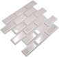 Preview: Mosaico metro uni piedra gris ceramica metro look gris brillante