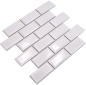 Preview: Mosaico metro uni bianco in ceramica metro look lucido