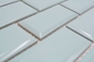 Mobile Preview: Keramik Mosaikfliese Metro Verbundoptik uni mintgrün pastell