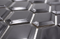 Preview: Mosaico diamante metro negro brillante ceramica metro look