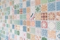 Preview: Mosaico cuadrado mezcla ceramica retro aspecto retro multicolor multicolor mate