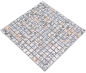 Preview: Mosaico cuadrado de flores de primavera de ceramica flor mirada mezcla de flores blancas brillantes