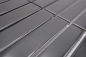 Preview: Mosaik Stäbchen uni schwarz glänzend Keramik Stäbchenoptik