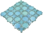 Preview: Retro Mosaik Keramik Stern türkis grün matt Fliesenspiegel Wandverkleidung Küche - 13-SXS10
