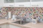 Preview: Mosaico cuadrado mezcla Star ceramica aspecto retro multicolor multicolor brillante