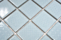 Preview: Mosaico quadrato Celadon Heritage Aqua in ceramica effetto retro azzurro lucido