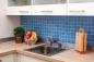 Preview: Mosaique Carre Celadon Heritage Cobalt Ceramique retro bleu brillant