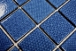 Preview: Mosaique Carre Celadon Heritage Cobalt Ceramique retro bleu brillant