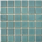 Preview: Poolmosaik Fliese türkis grün Keramik Schwimmbadmosaik Badezimmerwand 16-0602