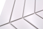Preview: Mosaico chevron uni blanco mate ceramica flecha look blanco