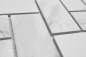 Preview: Mosaik Steinoptik Keramik weiss matt - 10 Mosaikblaetter