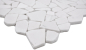 Preview: Mosaique Bruch Ciot uni blanc marbre aspect Bruch mat