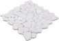 Preview: Fractura mosaico poligonal marmol piedra natural mosaico blanco 44-0102
