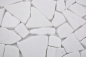 Preview: Fractura mosaico poligonal marmol piedra natural mosaico blanco 44-0102