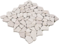 Preview: Bruchmosaik Polygonal Marmor Natursteinmosaik hellbeige Bruch Cream Biancone 44-30-100