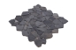 Preview: Bruchmosaik Polygonal Natursteinmosaik grau anthrazit Neromarquina 44-30-120