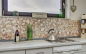 Preview: Mosaique brisee Ciot mix RossoCream Marbre aspect brise beige rouge mat