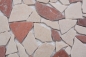 Preview: Bruchmosaik Polygonal Marmor Natursteinmosaik rot beige Rosso Verona Botticino 44-1002