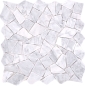 Preview: Natursteinmosaik Marmor weiss grau matt Wand Boden Küche Bad Dusche - 44-30-2030