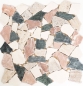 Preview: Mosaico cantera Ciot mix Marmol aleatorio aspecto cantera crema beige rojo verde mate