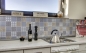 Preview: Mosaique Carre Classico mix Ceramique retro blanc bleu orange gris brillant