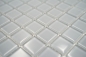 Preview: Mosaik Fliese Transluzent grau Glasmosaik Crystal hellgrau 60-0204 - 10 Matten