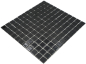 Preview: Mosaique de verre noir brillant miroir carrelage mur salle de bain - 60-0304
