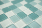 Preview: Mosaik Transluzent Crystal mix gruen glaenzend - 10 Mosaikblaetter