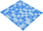 Preview: Glasmosaik hellblau blau mittelblau Schwimmbadmosaik Poolmosaik - 62-0404