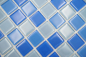 Preview: Glasmosaik hellblau blau mittelblau Schwimmbadmosaik Poolmosaik - 62-0404