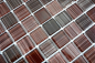Preview: Glasmosaik Strichbraun Braun Schwarz Fliesenspiegel Wand Küche Bad WC - 64-1309