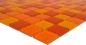 Preview: Mosaique Translucide Crystal mix jaune orange rouge brillant - 10 feuilles de mosaique