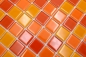 Preview: Mosaic tiles Glass mosaic Yellow Orange Red Square Crystal Mix