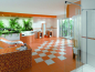 Preview: Mosaik Transluzent Crystal mix gelb orange rot glaenzend - 10 Mosaikblaetter