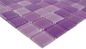 Preview: Tessere di mosaico di vetro lilla prugna quadrato Crystal Mix